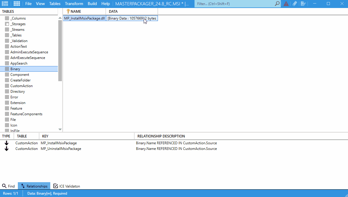 Master Packager - Load / Save Binaries