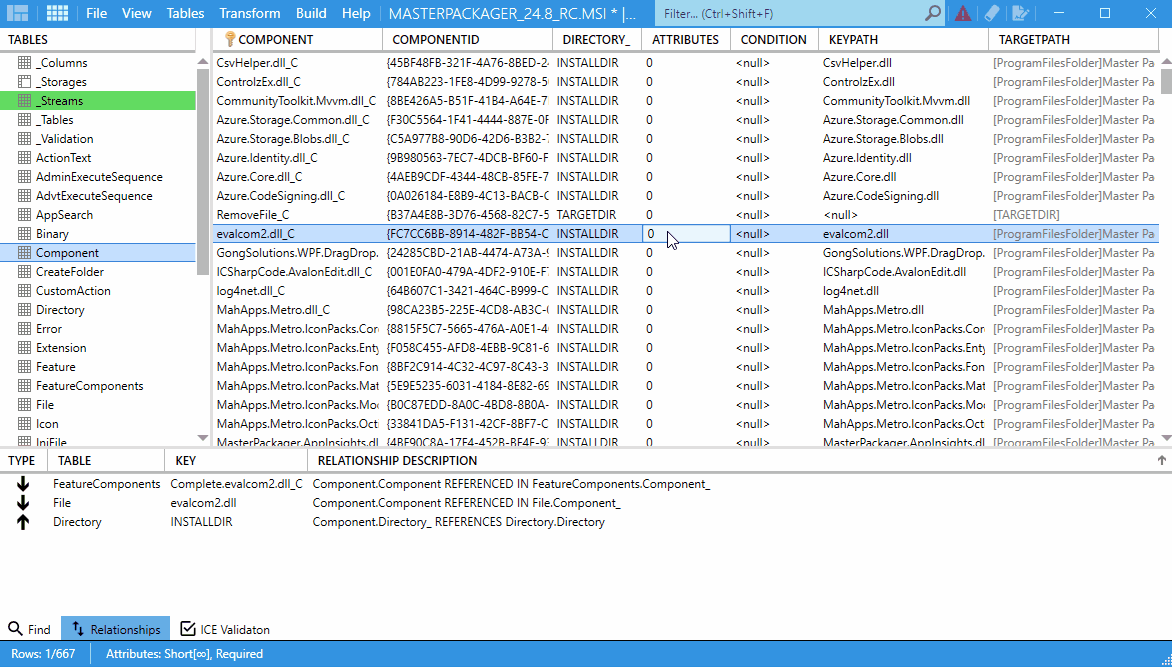 Cascade deletion - Master Packager