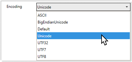 Append or prepend text line in file - Endcoding