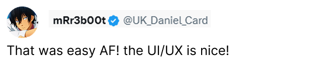 @UK_Daniel_Card feedback on X